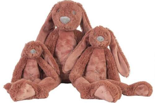 Vol Verwachting - Drie verschillende grote veilige konijnen knuffels