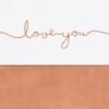 Jollein laken love you - caramel