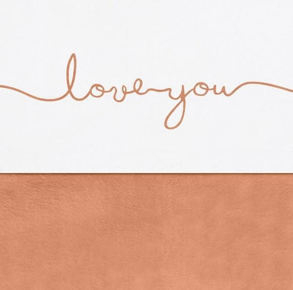 Jollein laken love you - caramel