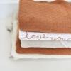 Jollein laken love you - caramel - Afbeelding 2