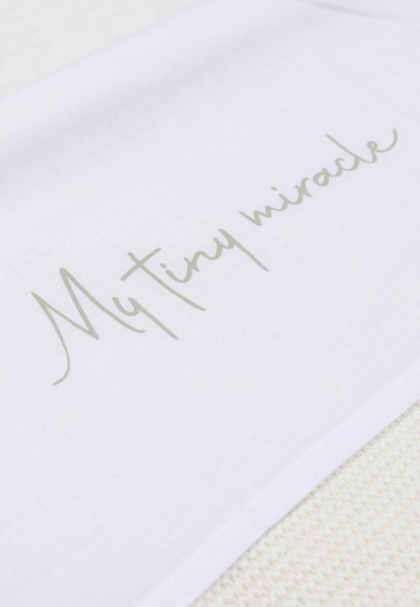Jollein Laken Wieg My Tiny Miracle - Olive Green - Afbeelding 2