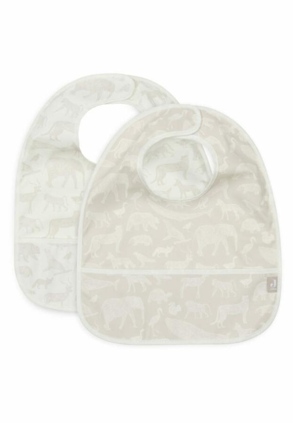 Jollein Slab (2pack) waterproof - Animals - nougat