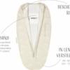 Puckababy The Original Mini baby inbakerdoek (3-6mnd) - seashell sand - Afbeelding 2