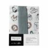 Meyco hydrofiele doeken 3 pack- animal  + uni stone green - Afbeelding 2