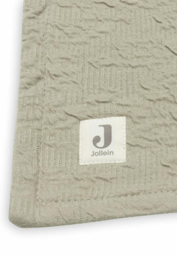 Jollein Deken Soft Waves - Olive Green/Velvet - Afbeelding 5