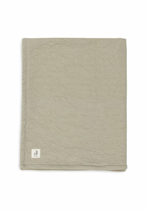 Jollein Deken Soft Waves - Olive Green/Velvet - Afbeelding 2