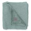 Jollein Deken River knit / coral fleece - ash green - Afbeelding 2