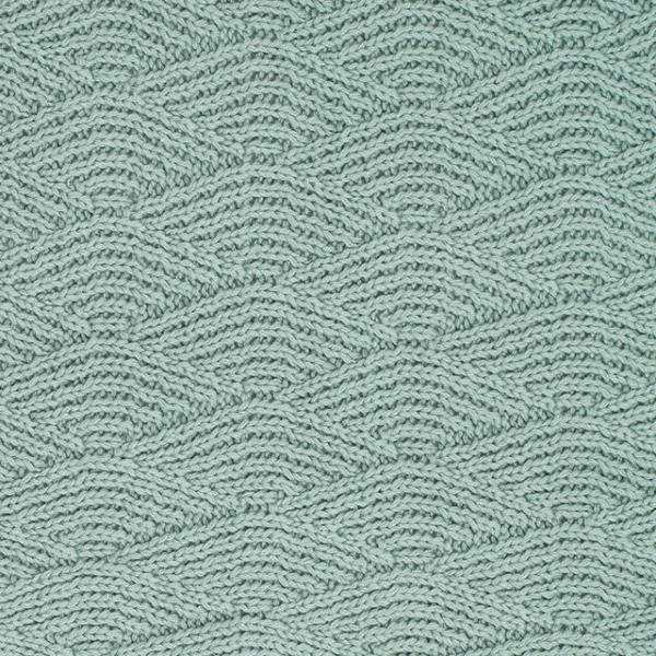 Jollein Deken River knit - ash green - Afbeelding 2