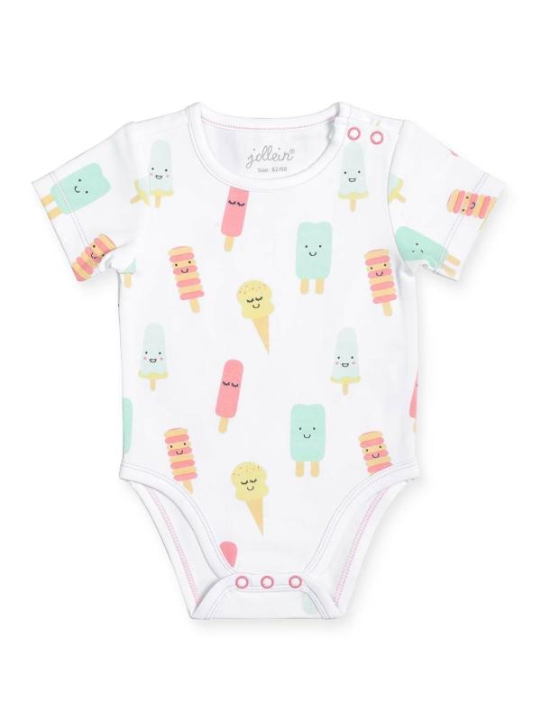 Jollein romper korte mouw - Happy Icecream