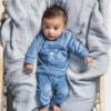 Jollein broekje Velour - Teal - 50/56 - Afbeelding 4