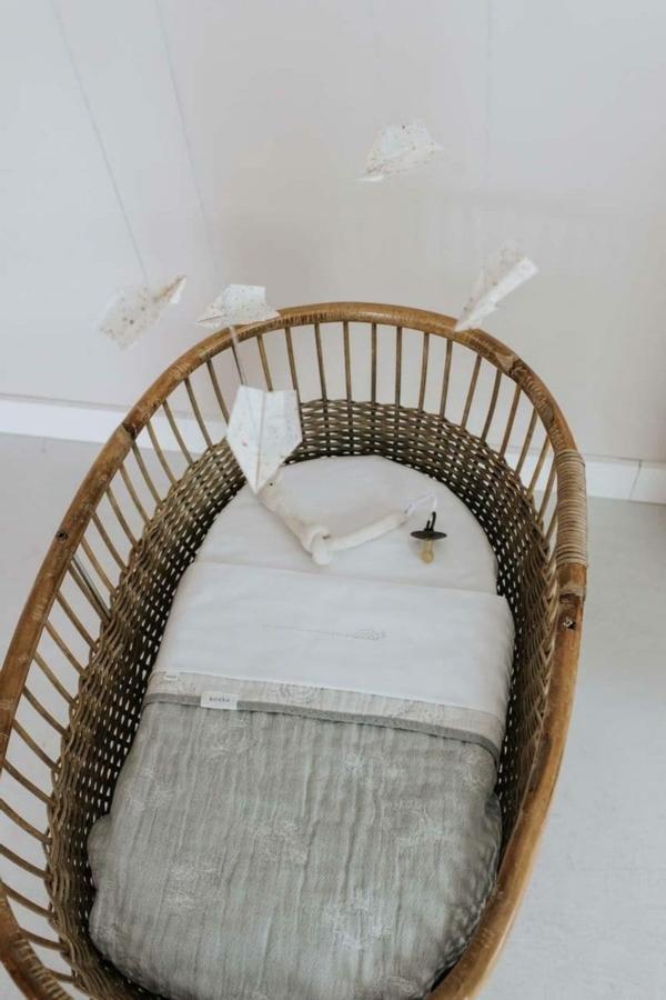 Koeka wiegdeken Portobello (zomer) - steel grey - Afbeelding 3