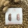Leuvies setje van 2 antislip haarspeldjes - hartjes velvet - roze multi - Afbeelding 10