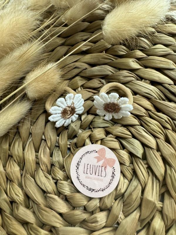Leuvies setje van 2 antislip haarspeldjes - hartjes velvet - roze multi - Afbeelding 17