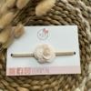 Leuvies babyhaarbandje Rose - sand