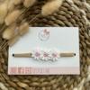 Leuvies babyhaarbandje Daisy - cream pink