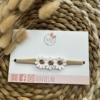 Leuvies babyhaarbandje Daisy - cream brown