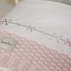Koeka laken wieg lots of kisses - baby pink/aubergine/taupe - Afbeelding 2