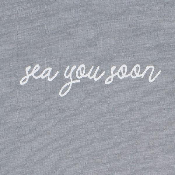 Jollein shirt korte mouw sea you soon - Grey - Afbeelding 3