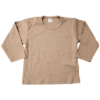 T-shirt lange mouw uni - mokka