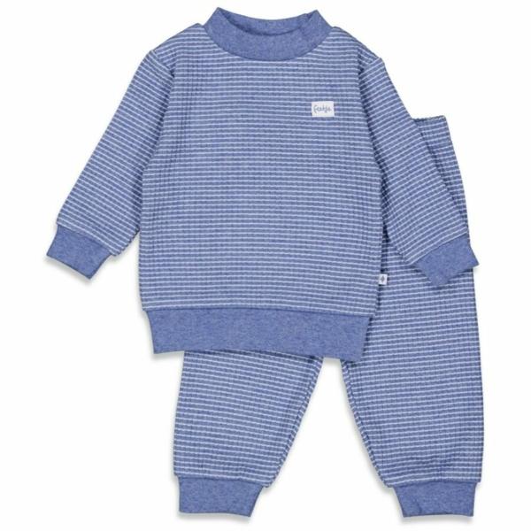 Feetje Pyjama wafel - Blue Melange - 305610