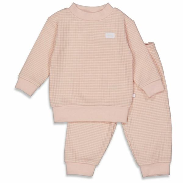 Feetje Pyjama wafel - oud roze - 305615