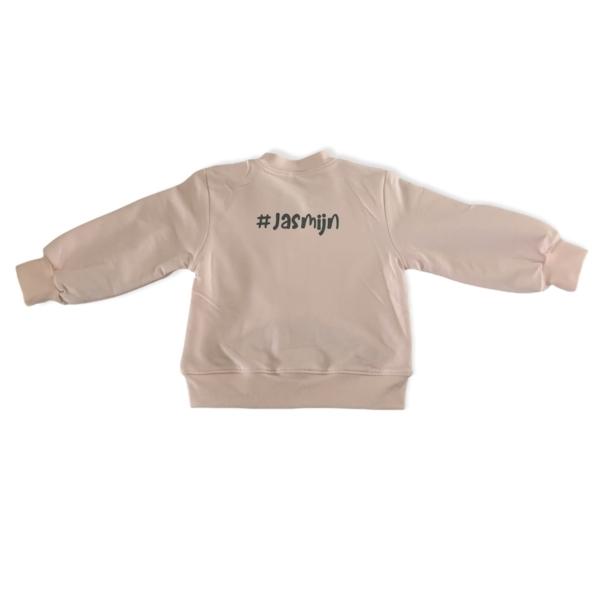 Vestje met naam op de achterkant - babypink