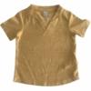 Koeka shirtje korte mouw streep Linescape Vneck- corn yellow oker - 62/68
