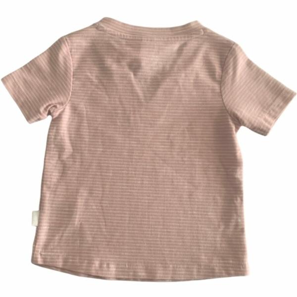 Koeka T-shirtje korte mouw streep Linescape Vneck- dusty pink - 62/68 - Afbeelding 2