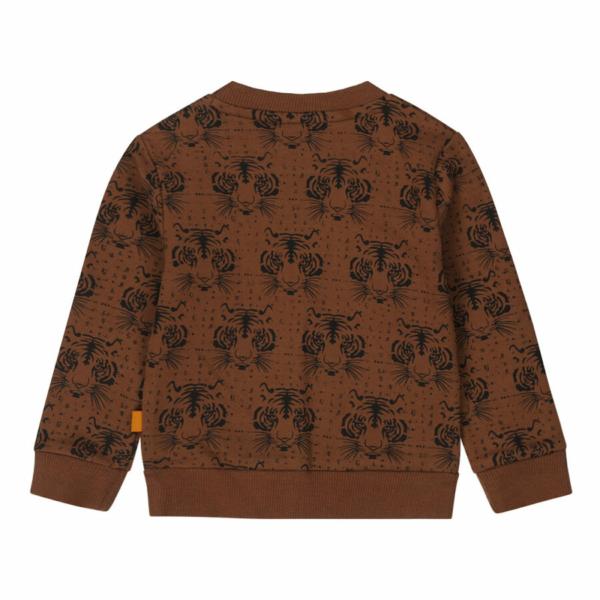 Dirkje jongens sweater camel tijgers S48685-35 - Afbeelding 2