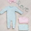 Jollein boxpakje Hearts - Soft Green - 74/80 - Afbeelding 2