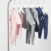 Jollein romper korte mouw Speckled - Blue - Afbeelding 2