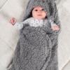 Jollein Wikkeldeken Bunny - storm grey - Afbeelding 4