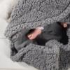 Jollein Wikkeldeken Bunny - storm grey - Afbeelding 3