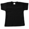 T-shirt uni korte mouw - zwart