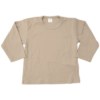 T-shirt lange mouw uni - mokka - Afbeelding 2