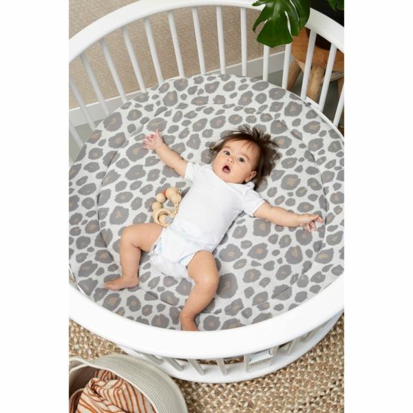 Meyco Boxkleed Panter Neutral rond - 95cm - Afbeelding 2