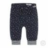 N252 Dirkje jongens babybroekje navy met print