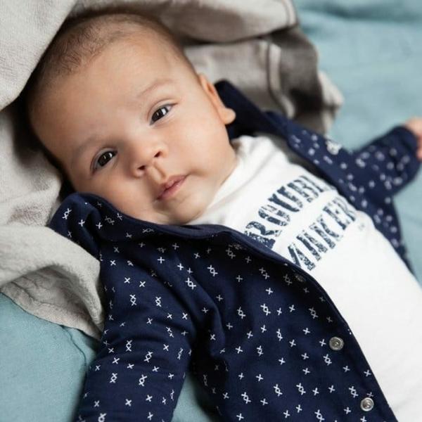 N251 Dirkje jongens babyshirtje 'troublemaker' - ecru - Afbeelding 3