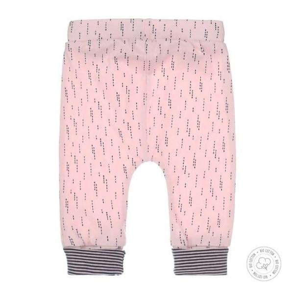 N212 Dirkje meisjes babybroekje roze met print - 44 - Afbeelding 2