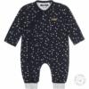 N230 Dirkje meisjes boxpakje navy met hartjes