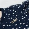 N230 Dirkje meisjes boxpakje navy met hartjes - Afbeelding 4