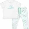Jollein setje: Broekje & T shirt - Happy croco - maat 56