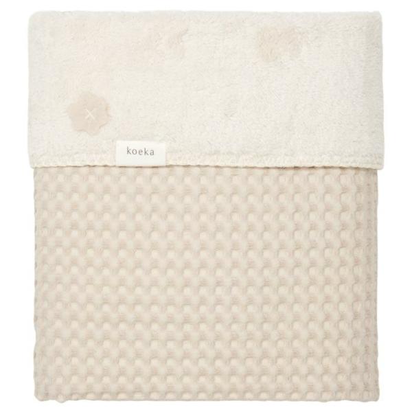 Koeka deken wafel/teddy Oslo - sand/pebble