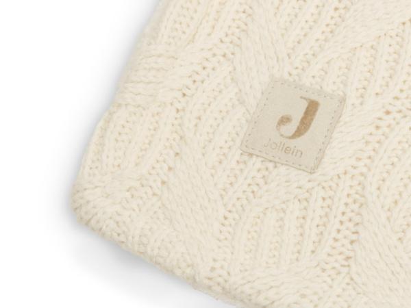Jollein Deken spring knit gevoerd met coral fleece - ivory / off white - Afbeelding 5