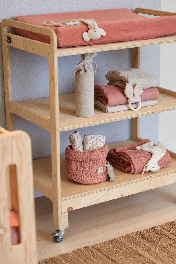 Jollein Waskussenhoes badstof -  Rosewood - Afbeelding 3