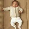 Meyco Boxkleed gebreid 77 x 97 cm - knots taupe - Afbeelding 4