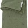 Meyco deken teddy mini knots - Forest green