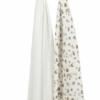 Meyco hydrofiele swaddles 2-pack Stains- Neutral - 120x120cm