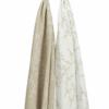 Meyco hydrofiele swaddles 2-pack branches - sand - 120X120CM