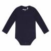 N61 Dirkje basic romper lange mouw navy